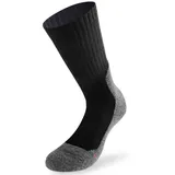 Lenz Trekking 5.0 Socken 2 Paar Schwarz/Grau 42-44
