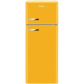 Amica KGC 15633 Y Retro-Kühl-Gefrierkombination (206 l, 1440 mm hoch, Gelb)
