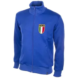 Italien 1970's Retro Fußball Jacke BLAU XL