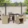 vidaXL Garten Essgruppe 5-tlg. Beige