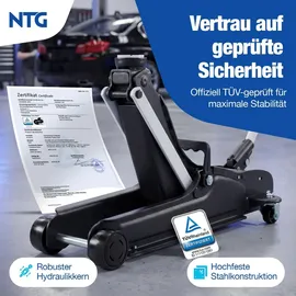 NTG Rangierwagenheber Kunststoff/Eisen 85-375mm schwarz
