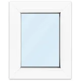 Fenster 40x50 cm, Kunststoff Profil aluplast IDEAL® 4000, Weiß, 400x500 mm, einteilig festverglast, 2-fach Verglasung, individuell konfigurieren