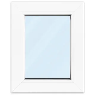 Fenster 40x50 cm, Kunststoff Profil aluplast IDEAL® 4000, Weiß, 400x500 mm, einteilig festverglast, 2-fach Verglasung, individuell konfigurieren