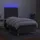 vidaXL Boxspringbett 100 x 200 cm Dunkelgrau