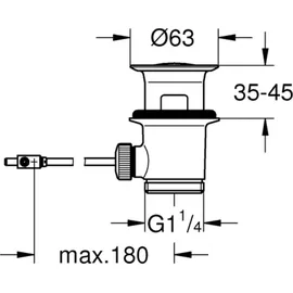 Grohe Ablaufgarnitur 1 1/4" für Waschtisch chrom