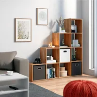 Vicco Treppenregal Bücherregal 142,5 x 140 x 29 cm Eiche Sonoma