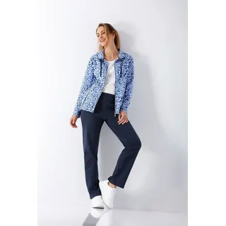 Hajo Hausanzug Damen Freizeitanzug Klima Komfort® Piqué blau 42