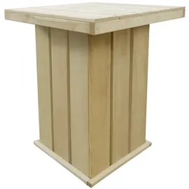 vidaXL Bartisch 75 x 75 x 110 cm Braun