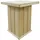 vidaXL Bartisch 75 x 75 x 110 cm Braun