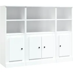 vidaXL Highboards 3 Stk. Weiß Holzwerkstoff