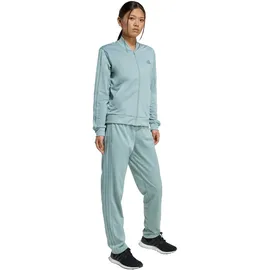 adidas Essentials 3S Track Suit Damen Silber/Grün L