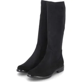 CAPRICE Damen Hohe Stiefel ohne Absatz Kniehoch Vegan, Schwarz | Gr. 38,5