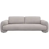 flexlux 3-Sitzer Molino Designsofa, Polstersofa, Einzelsofa, Couch, Kaltschaum & Stahl-Wellen für erstklassigen Sitzkomfort, Füsse Schwarz beige