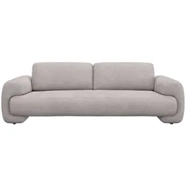 flexlux 3-Sitzer Molino Designsofa, Polstersofa, Einzelsofa, Couch, Kaltschaum & Stahl-Wellen für erstklassigen Sitzkomfort, Füsse Schwarz beige