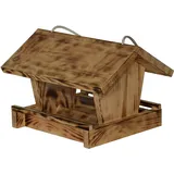 Dehner Natura Wildvogel-Futterhaus Linn, ca. 27 x 18 x 20.5 cm, aus FSC® - zertifiziertem Kiefernholz, natur