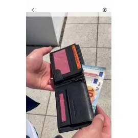 Josephine Osthoff Handtaschen-Manufaktur Josephine Osthoff Geldbörse Herren Portemonnaie schwarz/silber