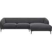 FLEXLUX Ecksofa Belle Designsofa, L-Form, B/T 288/149 cm, Skandinavisches Design, In hochwertiger Verarbeitung grau