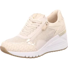 Marco Tozzi Damen Wedge Sneaker Freizeit mit Keilabsatz, Beige (Cream Comb), 38