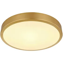 GLOBO Deckenleuchte 1x LED 15W rund messingfarben