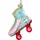 SIKORA Rollschuh besondere Weihnachtskugel Glas Christbaumschmuck Deko Figur Weihnachten Anhänger Ornament - Trend Line - BS549