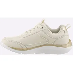 Sneaker KANGAROOS, Damen, Gr. 37, beige (champagner), Lederimitat, sportlich, Schuhe