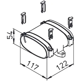 Helios Ventilatoren Helios FlexPipe Verbindungsmuffe FRS-VM 51