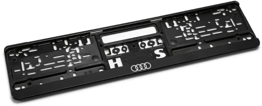 Original Audi Kennzeichenhalter Schwarz
