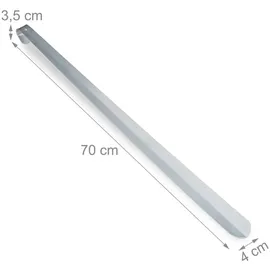 Relaxdays Schuhlöffel 70 cm Silber