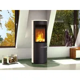 Kaminofen Olsberg TACORA Compact 6 kW Ofen Kamin Holzofen Kamin : Stahl/Schwarz/Keramik Ahorn