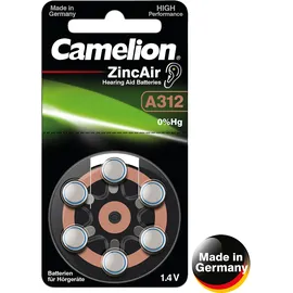 Camelion Hörgerätebatterie A312 6 St.