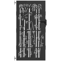 vidaXL Gartentor Schwarz 105 x 200 cm Pulverbeschichteter Stahl vidaXL