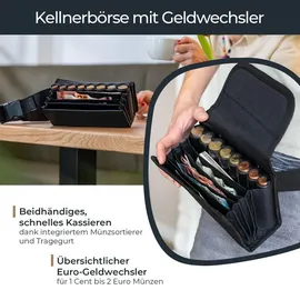 HMF Geldgürtel Kunststoff schwarz 20,5 cm