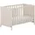 yuny by paidi Babybett SISTER LOU in Beige, Gitterbett höhenverstellbar, Kinderbett beige|braun 127 cm x 82 cm x 68 cm