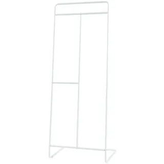 [en.casa] Kleiderständer Weiß Metall, 63x166x48 cm, Garderobe, Garderobenständer Sandviken 166x63x48 Stahl