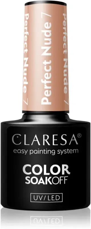 Claresa SoakOff UV/LED Color Perfect Nude Gel-Nagellack Farbton 7 5 g