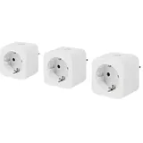 Nedis WLAN Smart-Stecker, 3680W, Typ F Smart-Steckdose, 3er-Pack (WIFIP121FWT3)