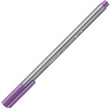 Staedtler 334-68 Fineliner triplus (ergonomische Dreikantform, hohe Qualität, superfeine Spitze, Linienbreite 0,3 mm, Set mit 10 Stück) flieder