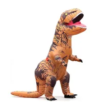 Geerypsy Dinosaurier Aufblasbares Kostüm für Erwachsene Lustiges T-Rex-Kostüm für Halloween Partys Weihnachten Festival