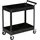 DURHAND Werkstattwagen Metall 84,5x38x84,5 cm Schwarz unbestückt
