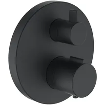 Laufen Twin Duschthermostat Unterputz schwarz matt für 1 Verbraucher Messing HF905474428000