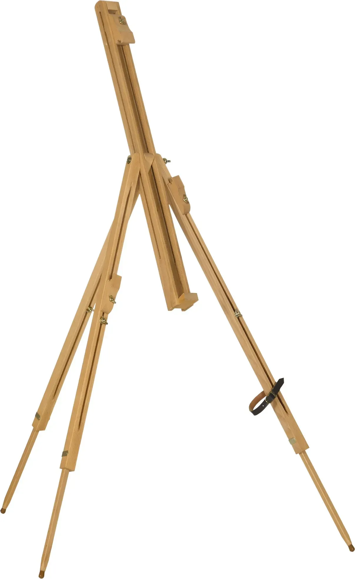 Vinsetto Staffelei, bis 107 cm, klappbare Feldstaffelei, Stativ Staffelei, höhenverstellbar, tragbar, Atelierstaffelei, Buchenholz  Aosom