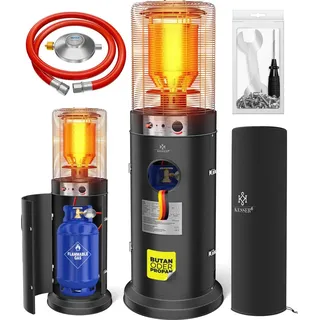 Kesser KESSER® Heizstrahler Gas KE12 Heizpilz für Terrasse Terrassenheizer Terrassenheizstrahler, Freiluftheizung 10 kW Gasheizstrahler Gasheizer, Wärmestrahler, Heizgerät - inkl. Schutzhülle