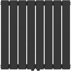neu.haus Nore Flachheizkörper 600 x 600 mm 459 W schwarz Mittelventil
