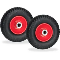 Relaxdays Ersatzrad 80 kg rot/schwarz