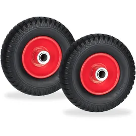Relaxdays Ersatzrad 80 kg rot/schwarz