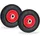Relaxdays Ersatzrad 80 kg rot/schwarz