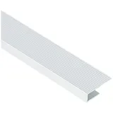 Kügele Treppenwinkel Alu silber eloxiert, gelocht, 25/20/1000 mm