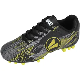 Jako J-SFG Stepover Fussballschuh, Jet Black Neon Yellow, 39 EU