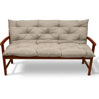 Beautissu Bankauflage 180 x 50 x 50 cm beige 1 St.