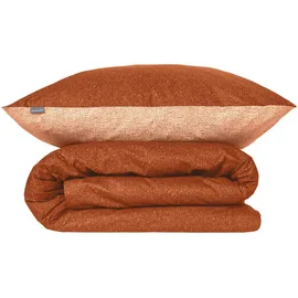 SCHIESSER Vinnie unifarben Terrakotta 135 x 200 cm + 80 x 80 cm
